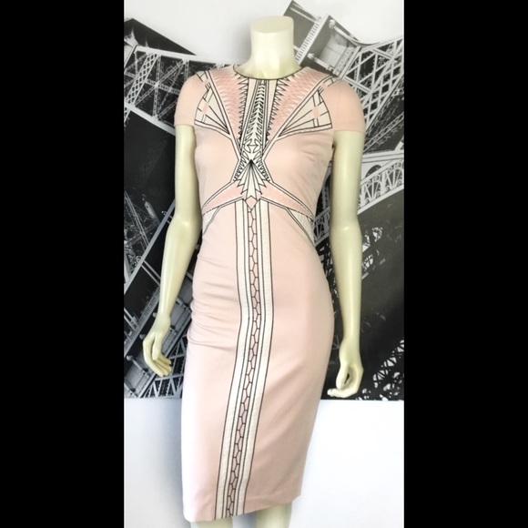 BEBE Stunning Art Deco Inspired Dress NWOT - Picture 5 of 5